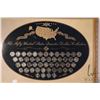 Image 2 : Framed The Fifty United States Quarter Dollar Collection plus a selection of Canadian, American and 