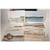 Image 2 : John Zupan original but unsigned watercolours in folio, ranging from 6" X 17" to 10 1/2" X 14"