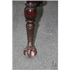 Image 2 : Antique swivel piano stool with cast and glass ball and claw feet