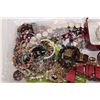 Image 2 : Tray lot of vintage and collectible custom jewellery including gold filled earrings, beaded necklace