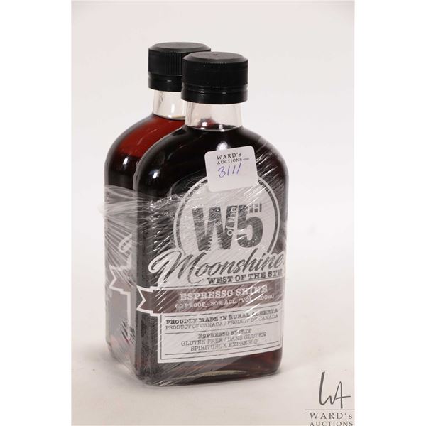 2 X West of the 5th/ 60 proof Moonshine/ 200ml/ 30% ABV  Note: Alcohol cannot be insured by any cour