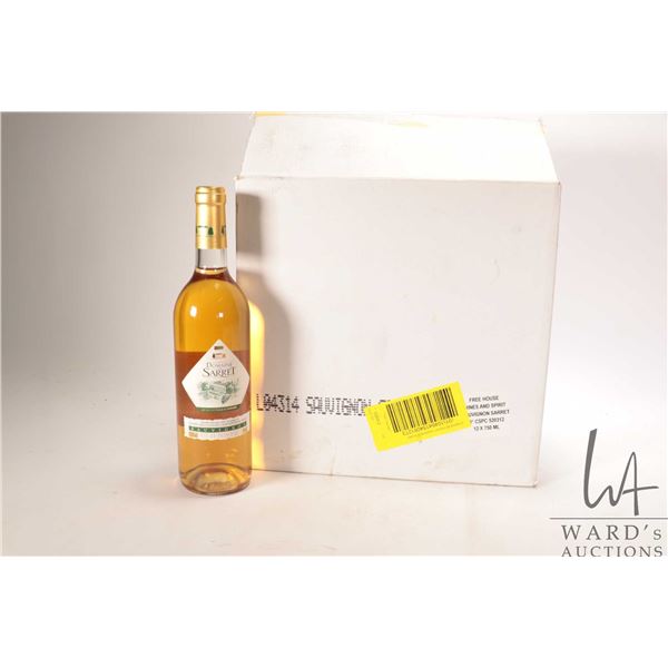 Domaine De Sarret/ 2003 Sauvignon/ Case of 12 X 750ml/ 12% ABV  Note: Alcohol cannot be insured by a