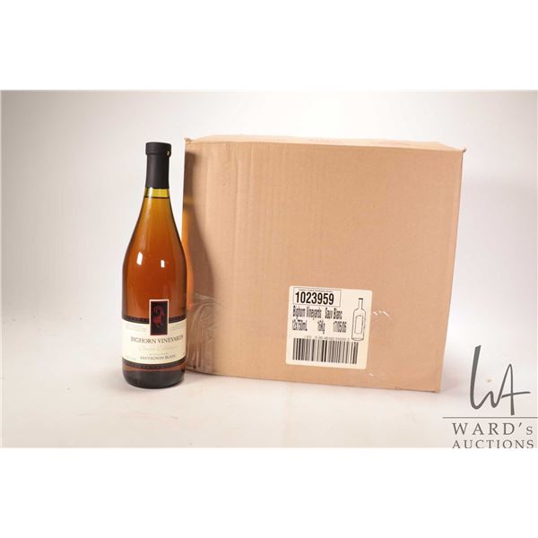 Big Horn Vineyards/ Sauvignon/ Case of 12 X 750ml/ 12% ABV  Note: Alcohol cannot be insured by any c
