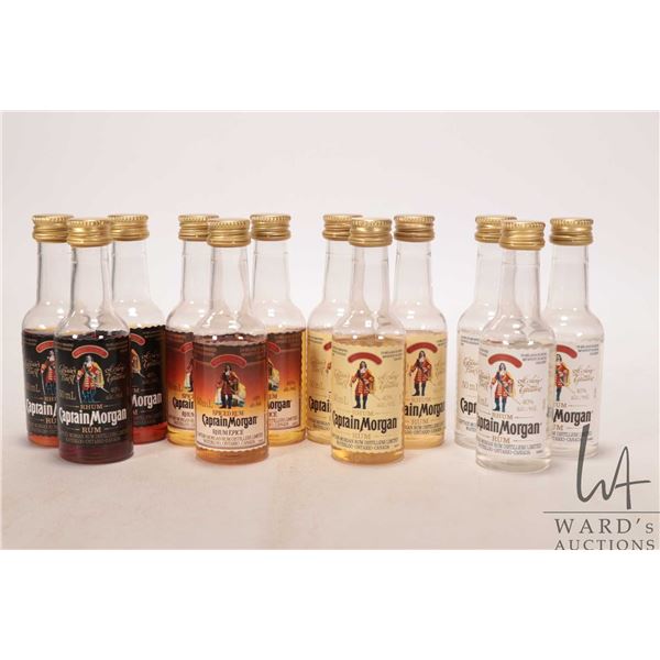 Captain Morgan/ Rum/ 12 X 50ml 40% ABV  Note: Alcohol cannot be insured by any courier in Canada. Lo