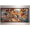Image 2 : Michael Rozenvain framed original oil on canvas painting, titled on verso " Au bord de la Seine", 24