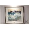 Image 1 : A.J. Casson limited edition print titled "Ice Hummocks" 699/700, overall dimensions including frame 