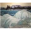 Image 2 : A.J. Casson limited edition print titled "Ice Hummocks" 699/700, overall dimensions including frame 