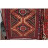 Image 2 : 100% handmade Iranian wool carpet runner "Baluchi" with multiple medallions, taupe background and hi