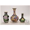 Image 1 : Three cloisonne pieces 5" to 8"