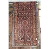 Image 1 : 100% handmade Iranian wool carpet runner " Hamdan" with triple medallion, busy geometric pattern and