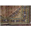 Image 2 : 100% handmade Iranian wool carpet "Ardebil" with center medallion, champagne background and highligh