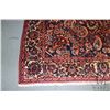 Image 2 : 100% handmade Iranian wool carpet "Bakhtyar" with center medallion, brick background and highlights 