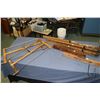 Image 1 : Vintage wood working tools including two saws, two levels and two clamps