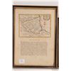 Image 2 : Two vintage framed maps including County Durham and Yorkshire 9" X 14"