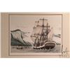 Image 2 : Alan Jay Gaines, two prints of tall ships including "The Columbia" and "The Lookout", both overall d