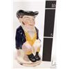 Image 2 : Antique British polychrome Toby jug "John Bull", includes detachable hat crown, circa 1890, 9 1/2"