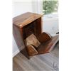 Image 2 : NAMAO LOCATION Country kitchen style garbage can receptacle 33" X 19" X 15"  -Note: this is a moving