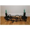 Image 1 : NAMAO LOCATION Three small animal traps and two metal candleholders  -Note: this is a moving auction