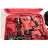 Image 2 : Two power tools including Milwaukee hammer drill in case and a Dewalt 5" angle grinder in Dewalt bag