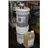 Image 1 : Industrial cleaners including 20 ltr pail of Resolve, 20 ltr pail of Pro-Chem dry slurry, 10 ltr jug
