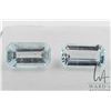 Image 2 : 10.04ct pair of Aquamarine gemstones, certificate provided by consignor