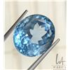 Image 1 : 23.95ct blue topaz gemstone certificate provided by consignor