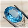 Image 2 : 23.95ct blue topaz gemstone certificate provided by consignor