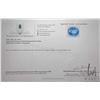 Image 3 : 23.95ct blue topaz gemstone certificate provided by consignor