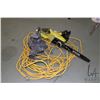 Image 1 : Ryobi model RY43166, 16" electric chain saw and a YardWorks leaf blower, both working