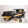 Image 1 : DeWalt cordless drill with three batteries, charger, numerous bits and drill bits, tool bag, plus De