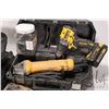 Image 2 : DeWalt cordless drill with three batteries, charger, numerous bits and drill bits, tool bag, plus De