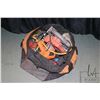 Image 1 : Work bag of assorted power tools including Black & Decker circular saw, Mikita angle grinder, Radley