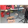 Image 1 : Selection of LED work lights and stands, all working