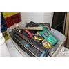 Image 2 : Assortment of tools including Greenlee manual knock out kit, tile cutter, tile hole cutters, trowels