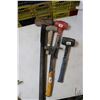 Image 1 : Five assorted hammers including dead blow, sledge hammer, framing hammer, rubber mallet and small sl