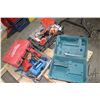 Image 1 : Selection of miscellaneous hardware, caulking guns, empty boxes, tape measures etc.