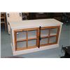 Image 1 : PIer One Cremone television cabinet with double glazed door storage, 28" H X 50" W X 18" D