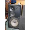Image 3 : Pair of vintage Bang & Olufsen model BEOVOX S75 speakers on adjustable tilt stand and includes propr