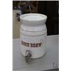 Image 1 : Modern ceramic jug with spigot marked "Home Brew", 10 1/2" H