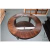 Image 2 : Modern rustic style 40" diameter coffee with glass center