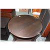 Image 2 : Modern 3 tier oak occasional table 26" H X 24" D