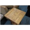 Image 2 : Two tier Canadiana occasional table 30" H X 16" square