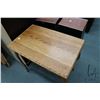 Image 2 : Antique Canadian single drawer library table/ writing desk, 29" H X 30" W X 20" D