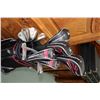 Image 2 : Adams golf bag with selection of Adams Golf clubs including driver, irons, putters plus two boxes co