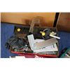 Image 2 : Mikita electric planer with stand and a Mastercraft plunge router, includes fence and assorted bits 