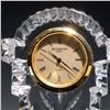 Image 2 : Waterford Crystal Desk Clock with Gold Trim