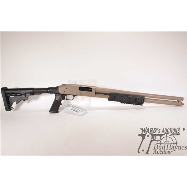 Non-Restricted shotgun Mossberg model 500, 12 ga. 2 3/4" & 3" pump action, w/ bbl length 21" [Choked