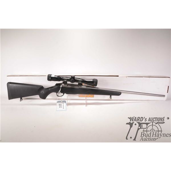 Non-Restricted rifle Tikka model T3, 338 Win MAG bolt action, w/ bbl length 24 1/2" [Satin stainless
