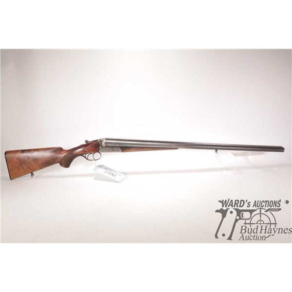 Non-Restricted shotgun Sauer & Son model Special Gewhr, 12 ga. 2 3/4  Two shot hinge break, w/ bbl l