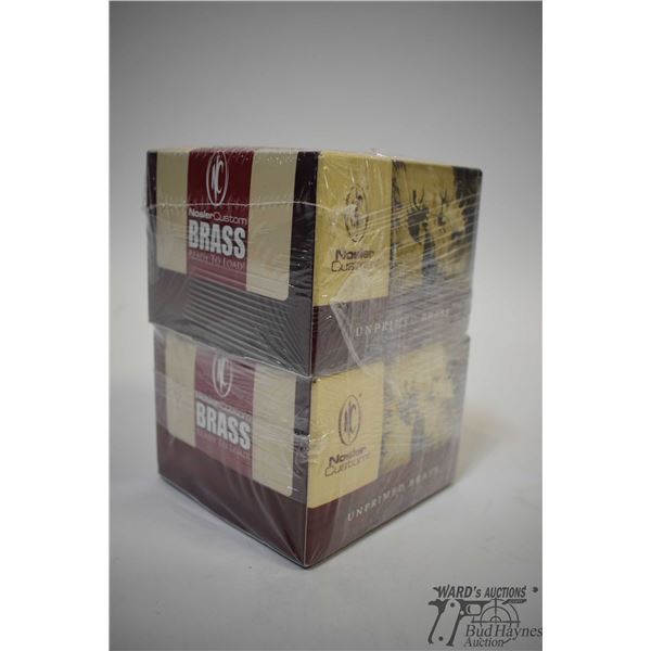 Two new 25 count boxes of 8mm rem mag brass Two new 25 count boxes of 8mm rem mag brass
